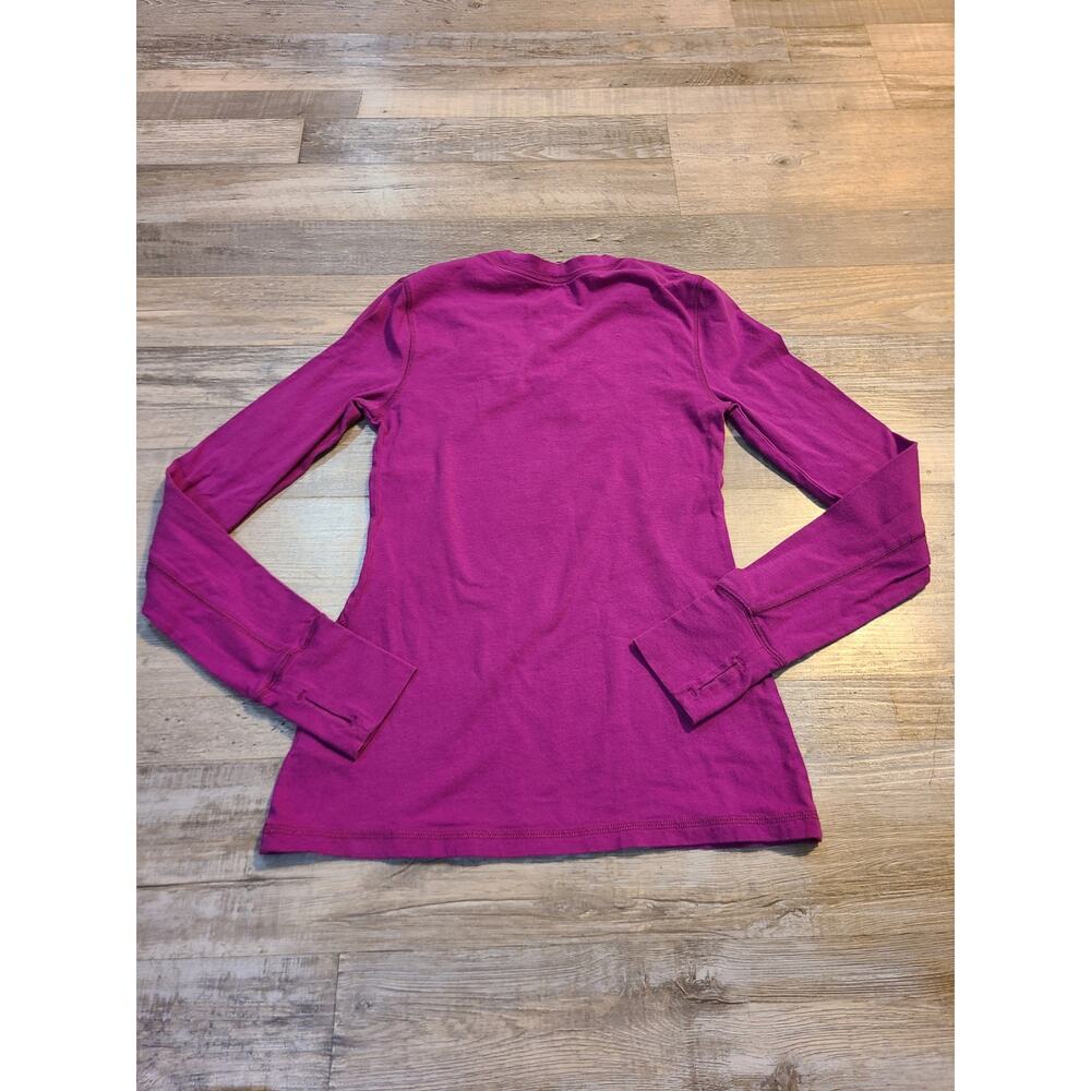 Active by old navy xs women's purple v-neck long sleeve top - Picture 2 of 8